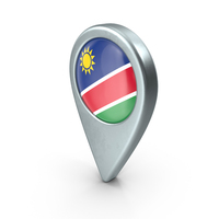 Namibia Location Pin With Flag PNG & PSD Images