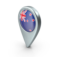 New Zealand Location With Flag PNG & PSD Images