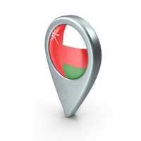 Oman Location With Flag PNG & PSD Images