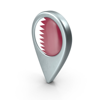 Qatar Location With Flag PNG & PSD Images