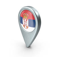 Serbia Location With Flag PNG & PSD Images