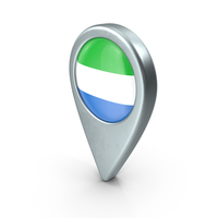 Sierra Leone Location With Flag PNG & PSD Images