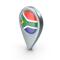 South Africa Location With Flag PNG & PSD Images