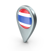 Thailand Location With Flag PNG & PSD Images