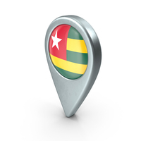 Togo Location Pin With Flag PNG & PSD Images