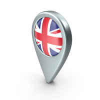 UK Location With Flag PNG & PSD Images