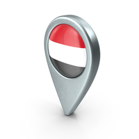 Yemen Location With Flag PNG & PSD Images