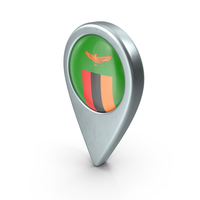 Zambia Location With Flag PNG & PSD Images