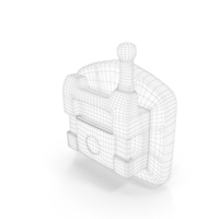 Self Ligating Dental Braces Bracket Closed Wireframe PNG & PSD Images