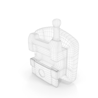 Self Ligating Dental Braces Bracket Open Wireframe PNG & PSD Images