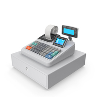 Cash Register With Receipt PNG & PSD Images