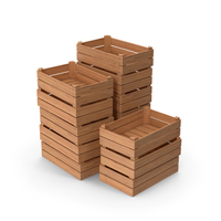 Stack Of Wooden Crates PNG & PSD Images