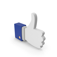 Social Media Thumb Up Symbol PNG & PSD Images