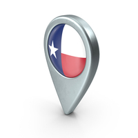 Texas State Location With Flag PNG & PSD Images