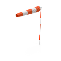Striped Windsock 15 Knots Wind Speed PNG & PSD Images