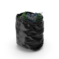 Trash Bag Full Of Plastic Bottles PNG & PSD Images