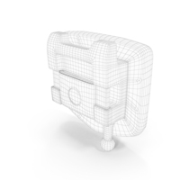 Self Ligating Dental Braces Bracket Close Wireframe PNG & PSD Images