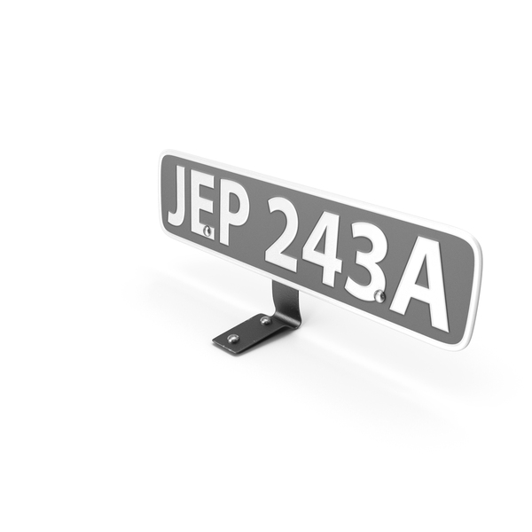 Retro Car License Plate PNG & PSD Images