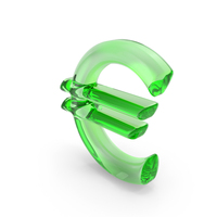 Currency Symbol Euro Glass PNG & PSD Images