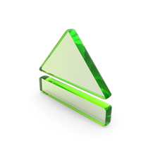 Green Eject Media Player Icon Glass PNG & PSD Images
