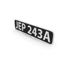 Retro Car License Plate PNG & PSD Images
