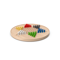 Chinese Checkers Wooden Board And Pieces PNG & PSD Images