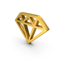 Diamond Logo Gold PNG & PSD Images