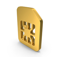 Sim Logo Gold PNG & PSD Images
