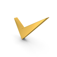 Gold Tick Mark Symbol PNG & PSD Images
