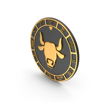 Round Taurus Zodiac Sign PNG & PSD Images