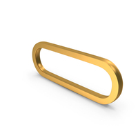 Gold Rounded Corners Rectangular Frame PNG & PSD Images