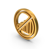 Gold Signal Block Icon PNG & PSD Images
