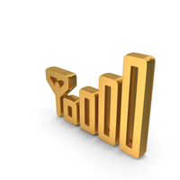 Signal Icon Gold PNG & PSD Images