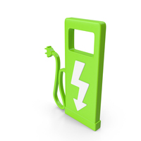Electrical Charging Station Green PNG & PSD Images