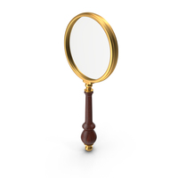 Magnifying Glass Gold PNG & PSD Images