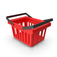 Red Shopping Basket PNG & PSD Images