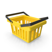 Yellow Shopping Basket PNG & PSD Images