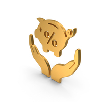 Piggy Bank Save Percent PNG & PSD Images
