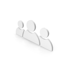 White Web Users Symbol PNG & PSD Images