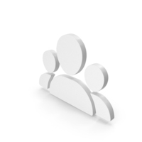 White Web Users Symbol PNG & PSD Images