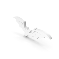 White Happy Halloween Bat Symbol PNG & PSD Images