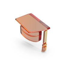 Graduation Cap Symbol Glass PNG & PSD Images