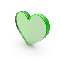 Heart Shape Symbol Glass PNG & PSD Images