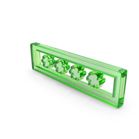 Green Glass Asterisk Password Symbol PNG & PSD Images
