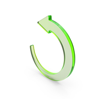 Rotate Arrow Clock Direction Shape Glass PNG & PSD Images