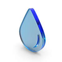 Save Water Drop Symbol Glass PNG & PSD Images