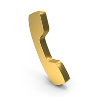 Gold Call Symbol PNG & PSD Images