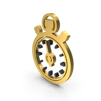 Gold Stop Watch Time Symbol PNG & PSD Images