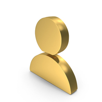 User Web Symbol Gold PNG & PSD Images