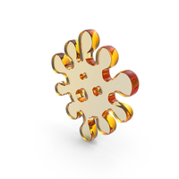 Virus Icon Shape Glass PNG & PSD Images
